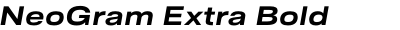 NeoGram Extra Bold Extra Italic
